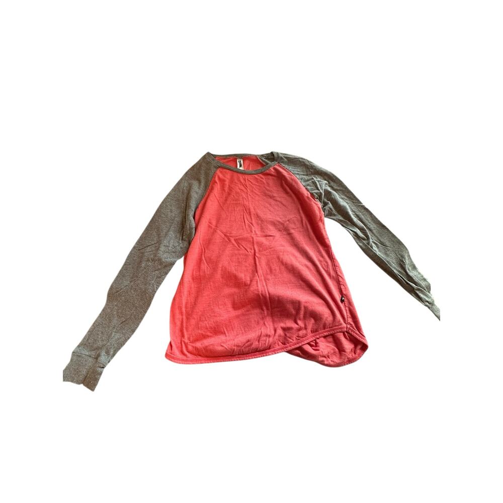 Pennant Girls Pink & Gray Long Sleeve Crew Neck T-Shirt Youth Size Medium